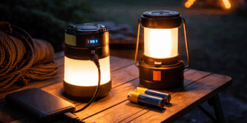 Oplaadbare camping lamp of batterij: wat is beter?